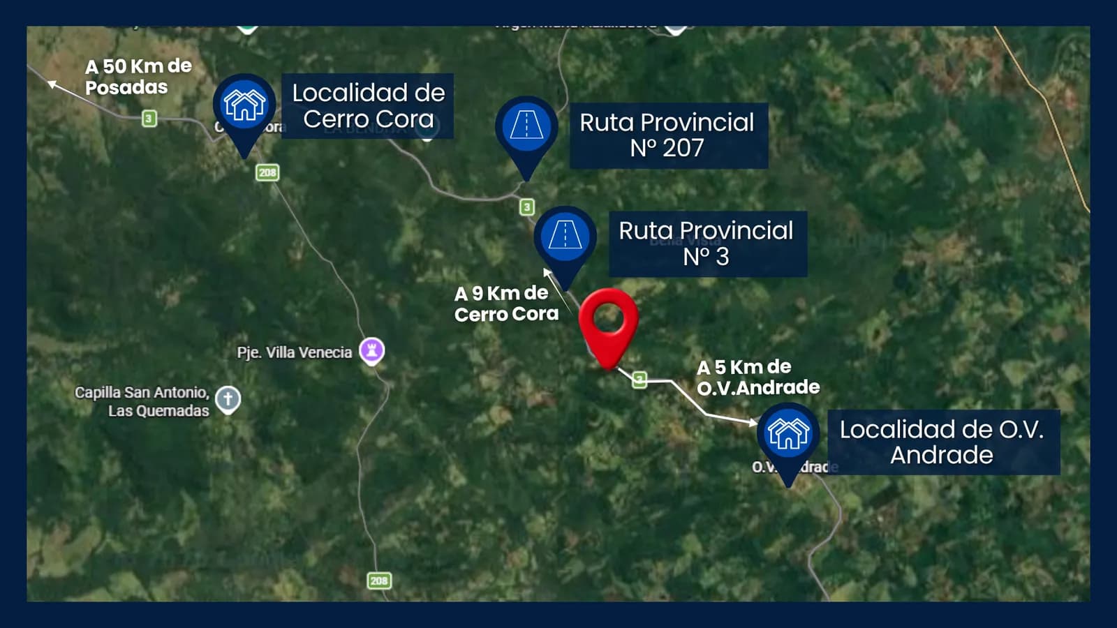 Mapa de ubicación de la propiedad