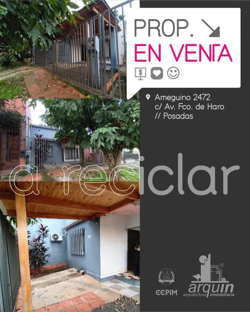 CASA A RECICLAR EN VILLA URQUIZA // Posadas