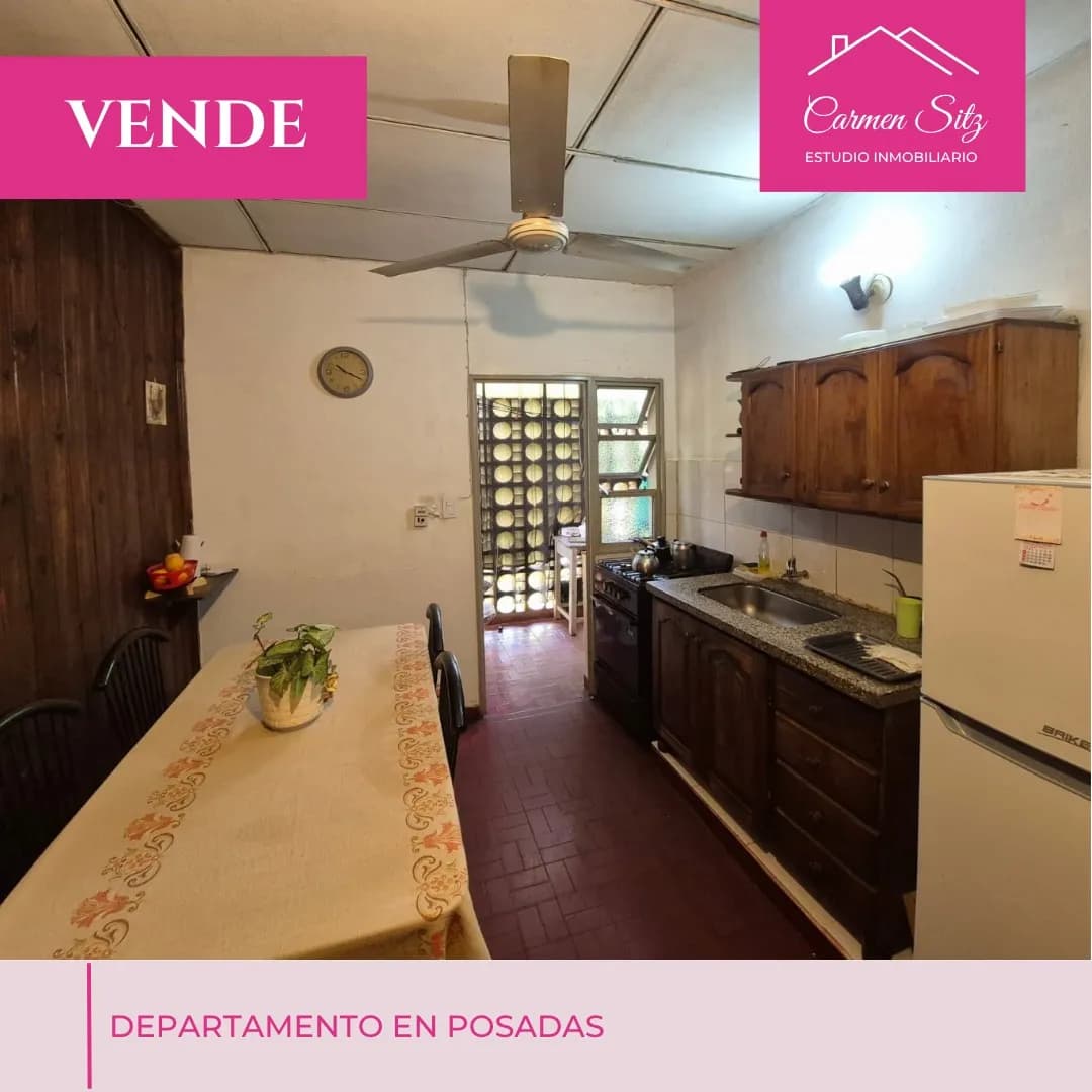Cocina comedor de un departamento