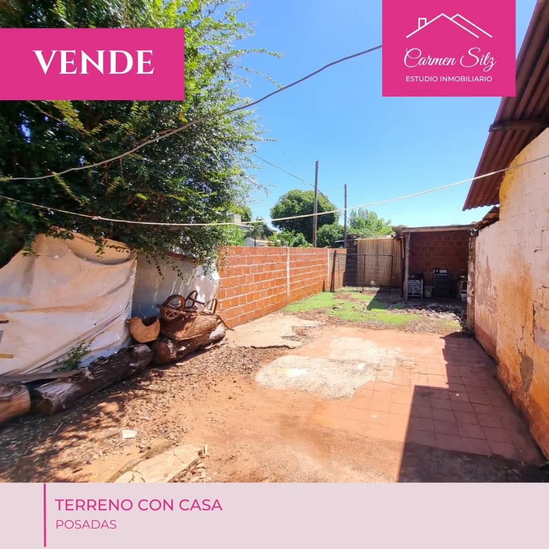 Terreno con casa en venta