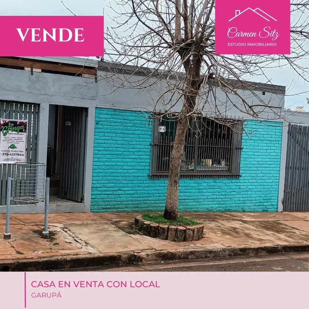 Casa en venta con local