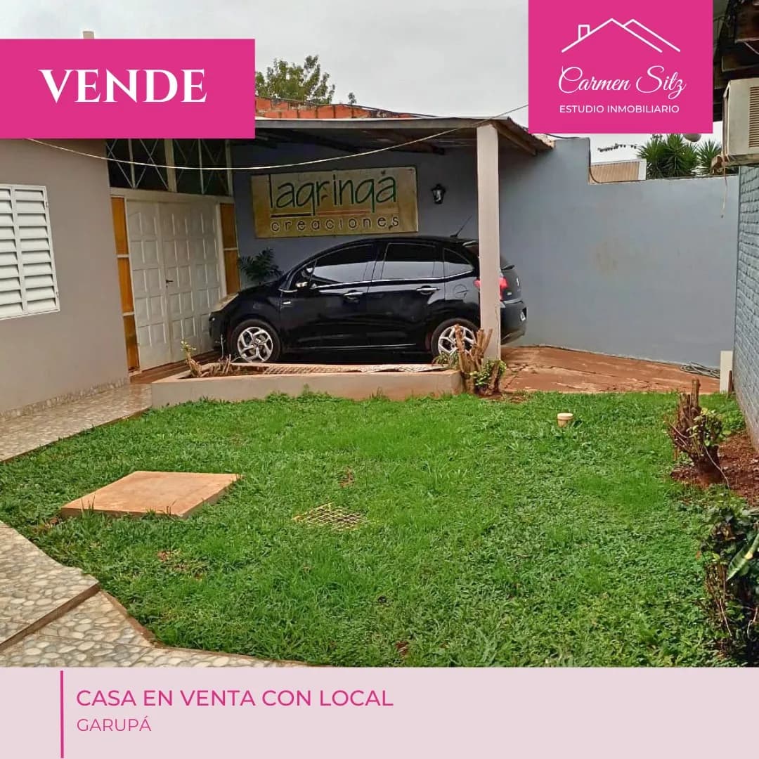 Casa en venta con local comercial