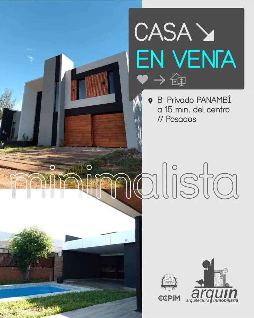 MODERNA CASA EN VENTA DE 3 DORMITORIOS!!