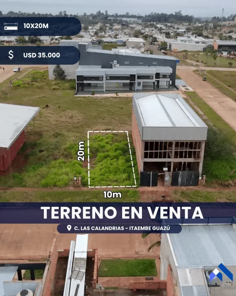 Terreno en venta en Itaembé Guazú