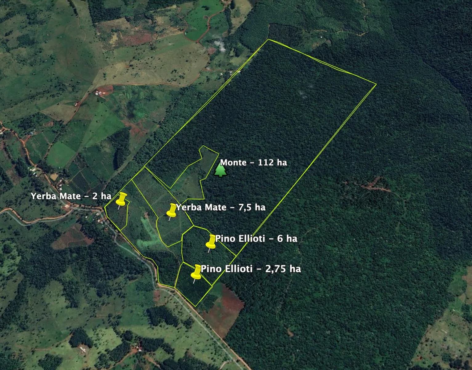 En Venta Chacra de 178 hectareas, km 78, Ruta 14, San Vicente, Misiones