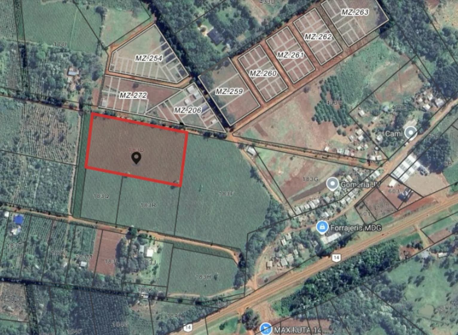 En Venta Chacra de 1,8 ha a metros de la Ruta 14 en San Vicente, Misiones