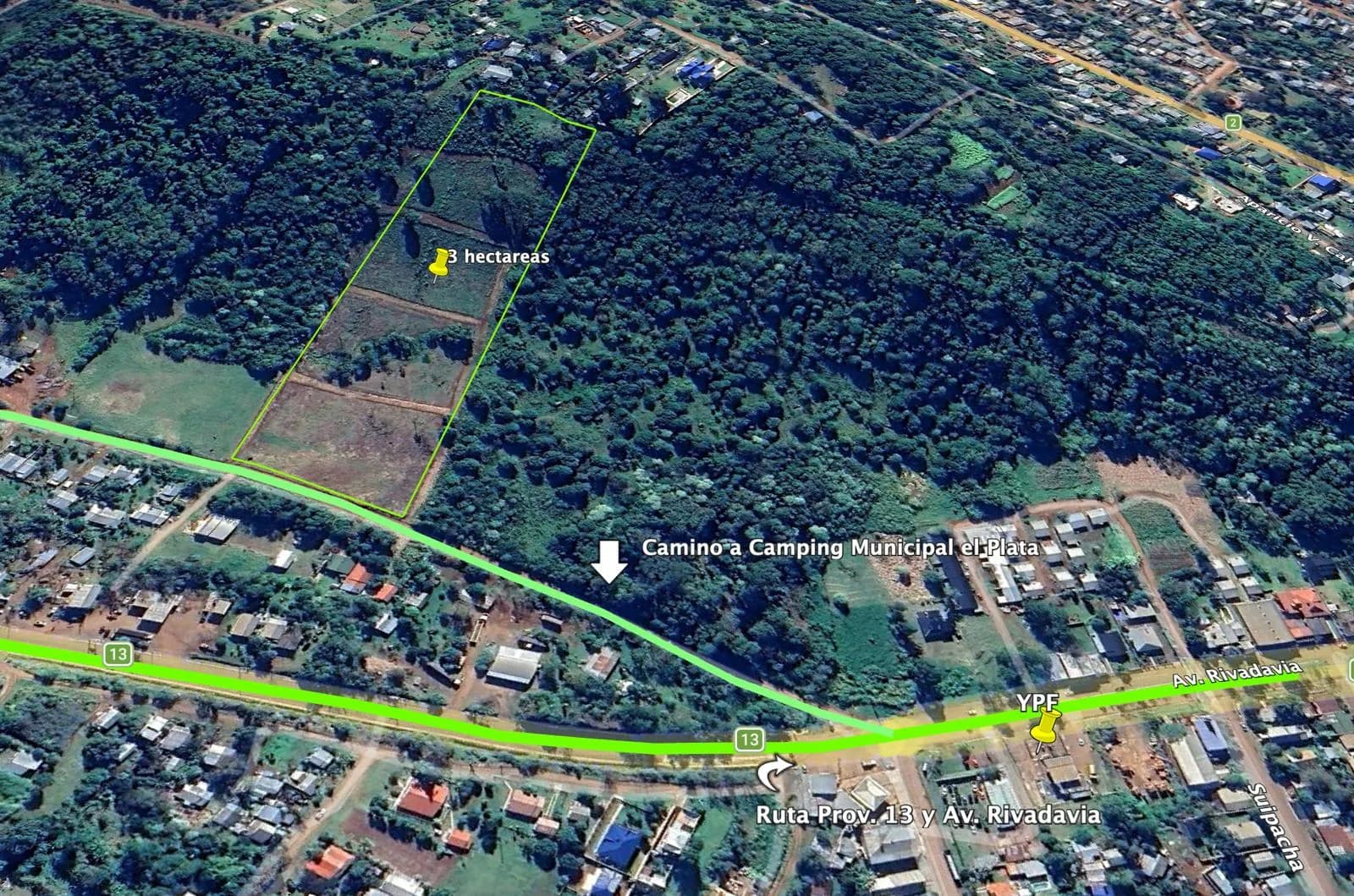 En Venta 3 ha en Zona Centro de El Soberbio para Loteo, Misiones