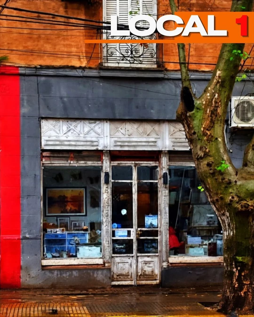 Local comercial antiguo a la calle