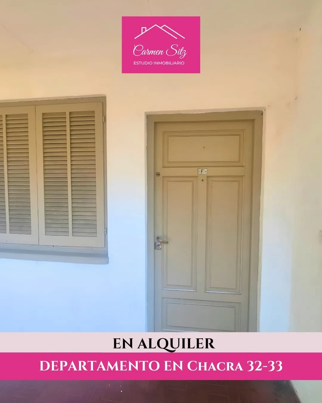 Entrada de departamento en alquiler