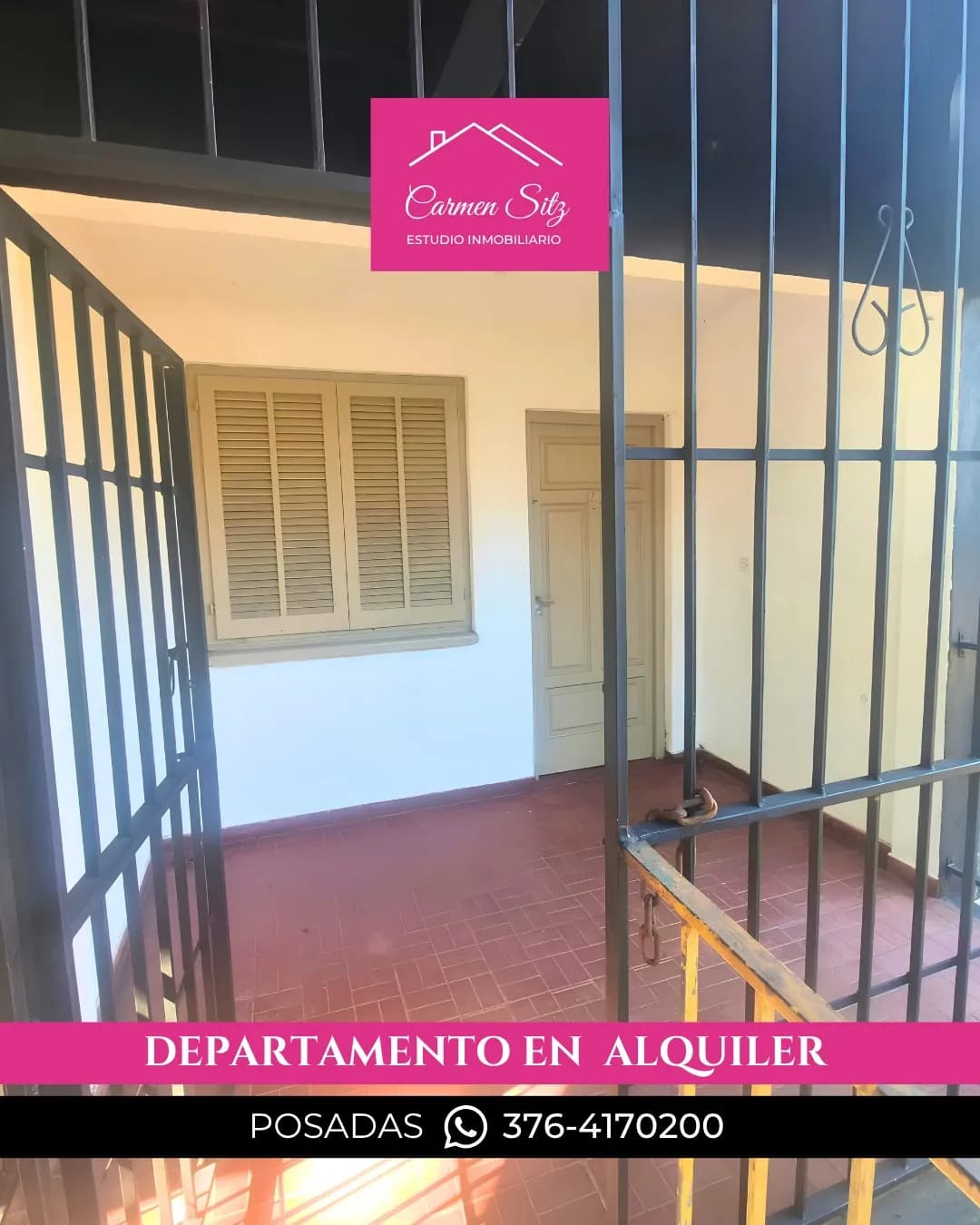 Entrada de departamento en alquiler