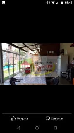 Quincho amplio con vista a piscina