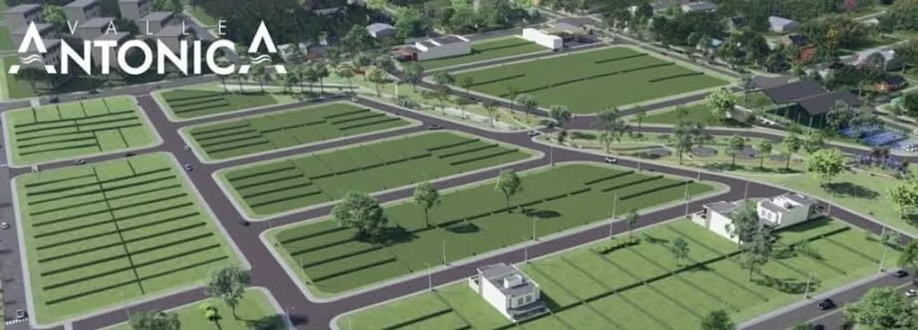 Vista aérea de desarrollo inmobiliario
