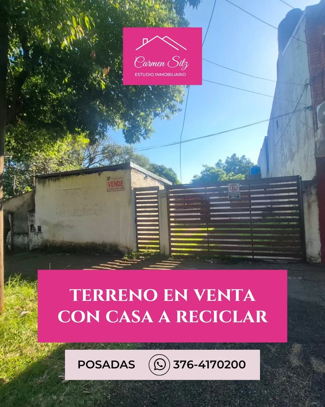 Terreno con casa a reciclar