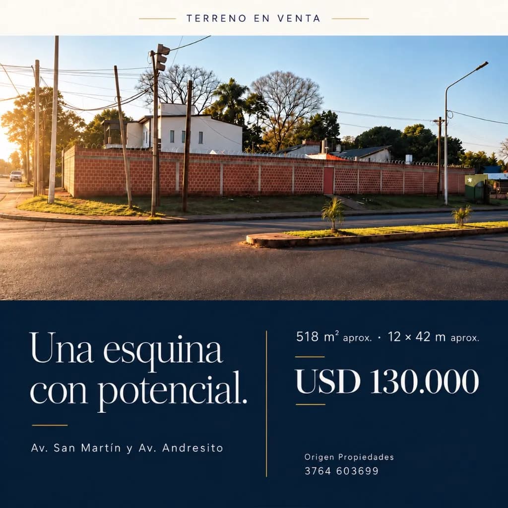 Terreno a la venta
