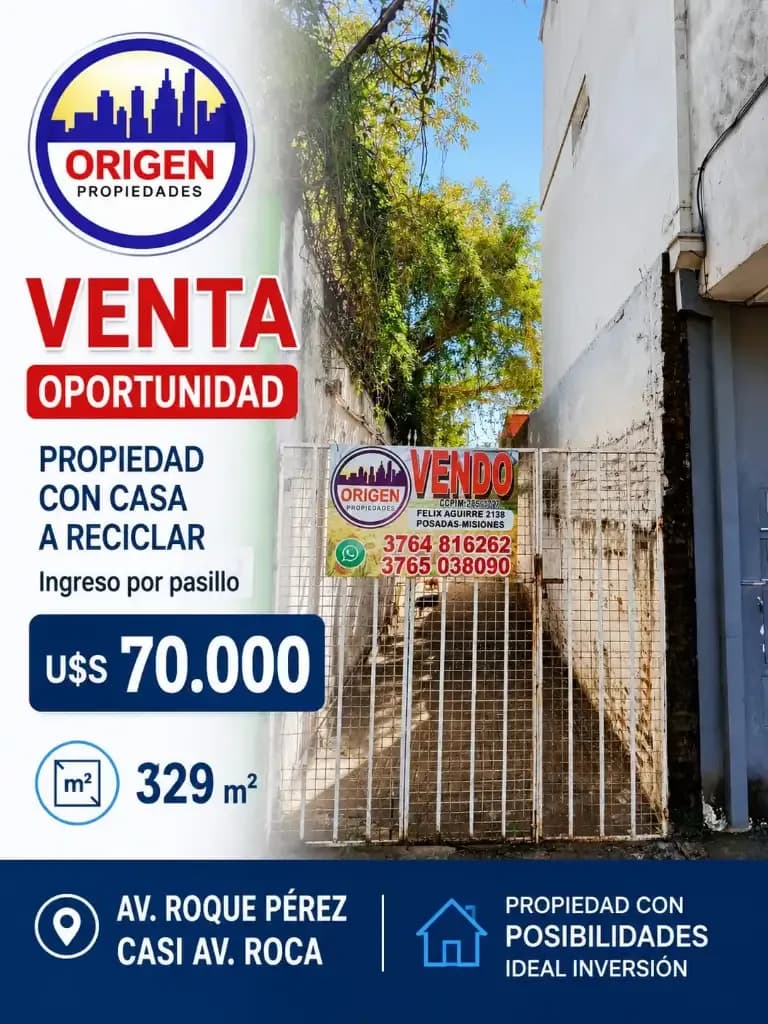 CASA CENTRICA SOBRE AVENIDA