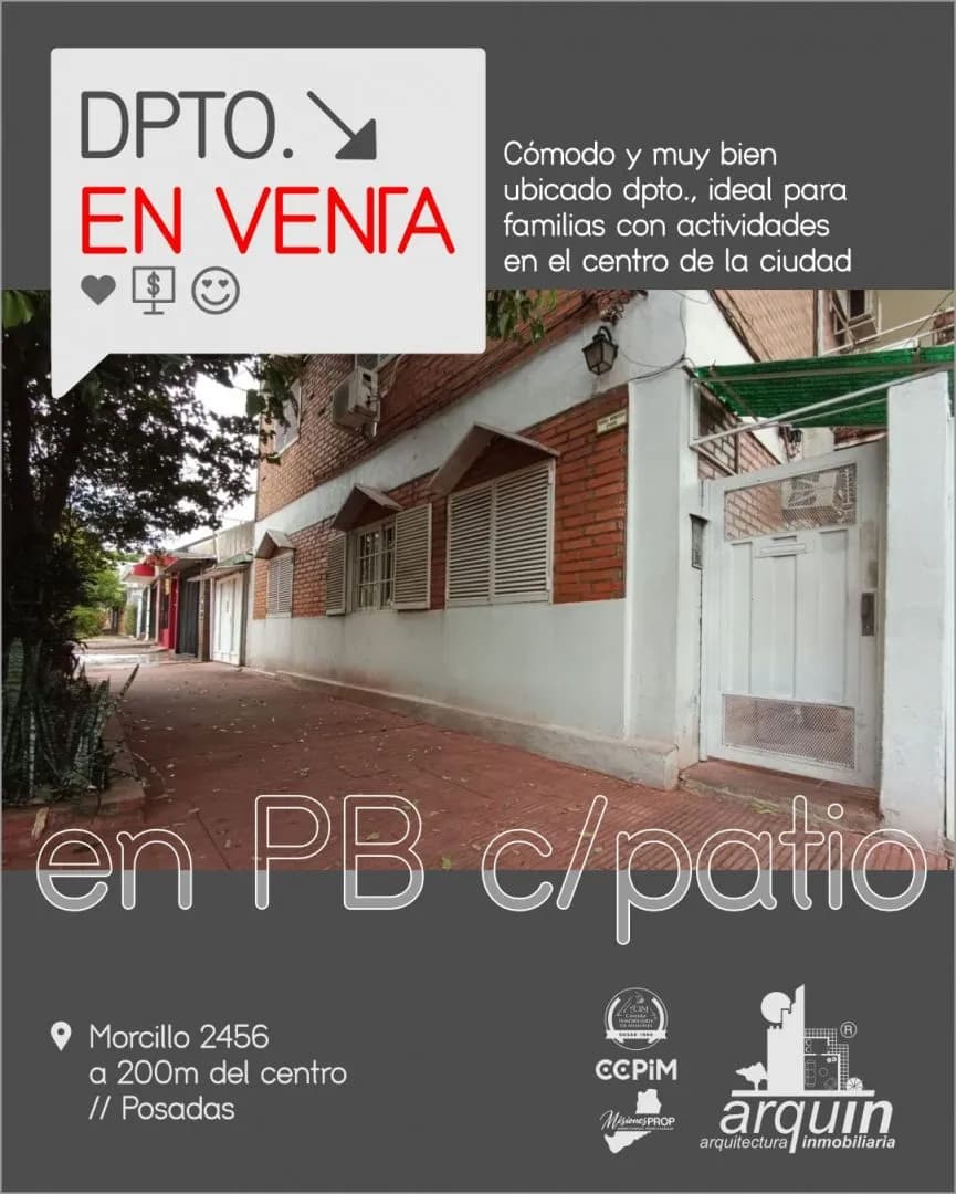 VENTA DEPARTAMENTO 3 DORMITORIOS, prox. al Centro.