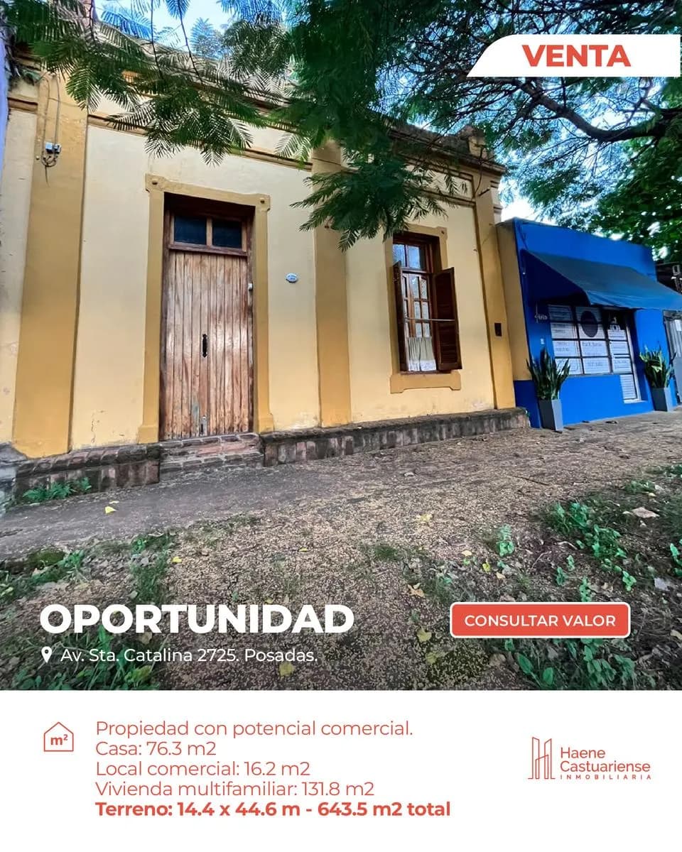 Casa con Local a la Calle y Departamentos en Venta