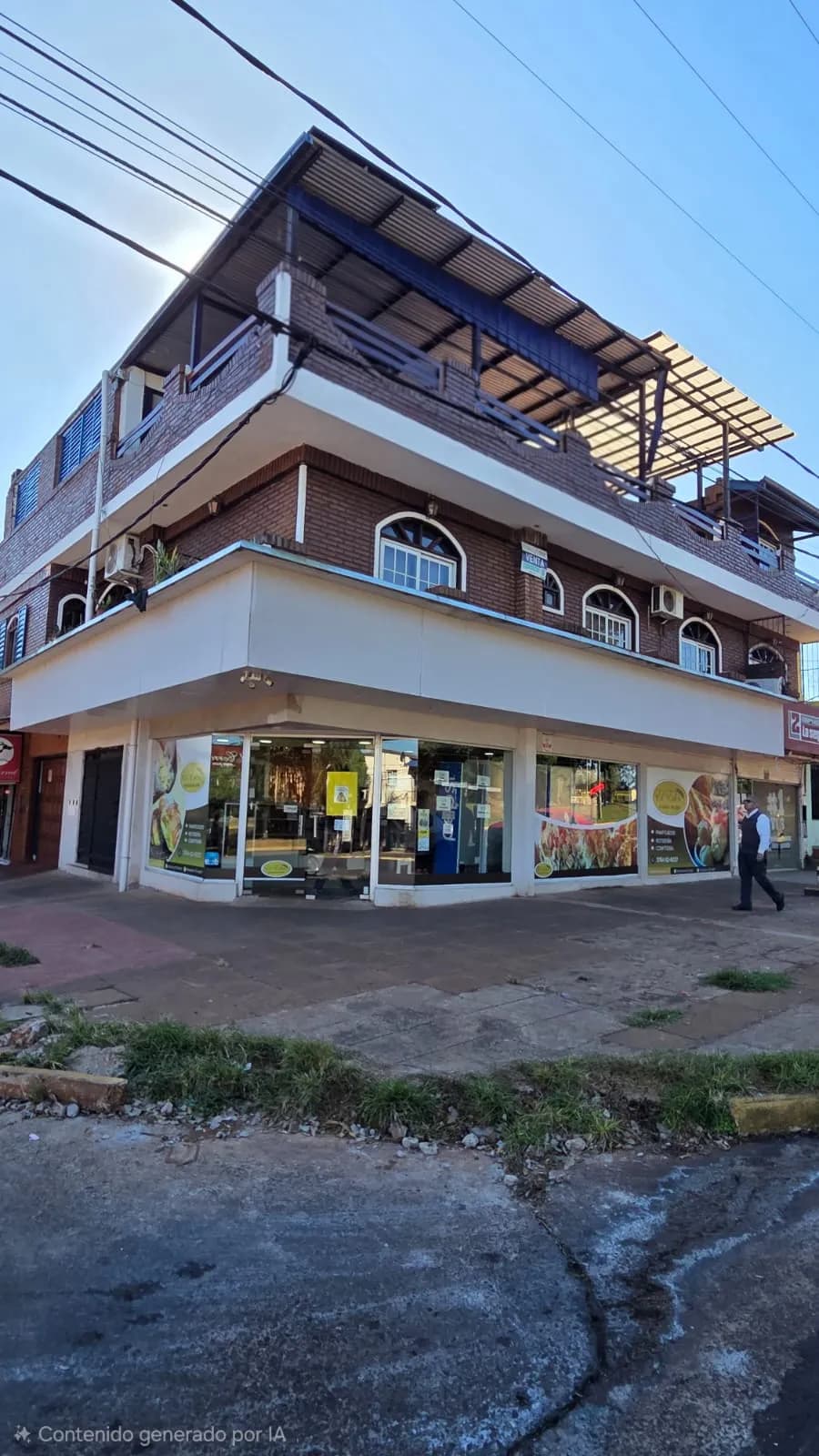 Edificio con local comercial en esquina