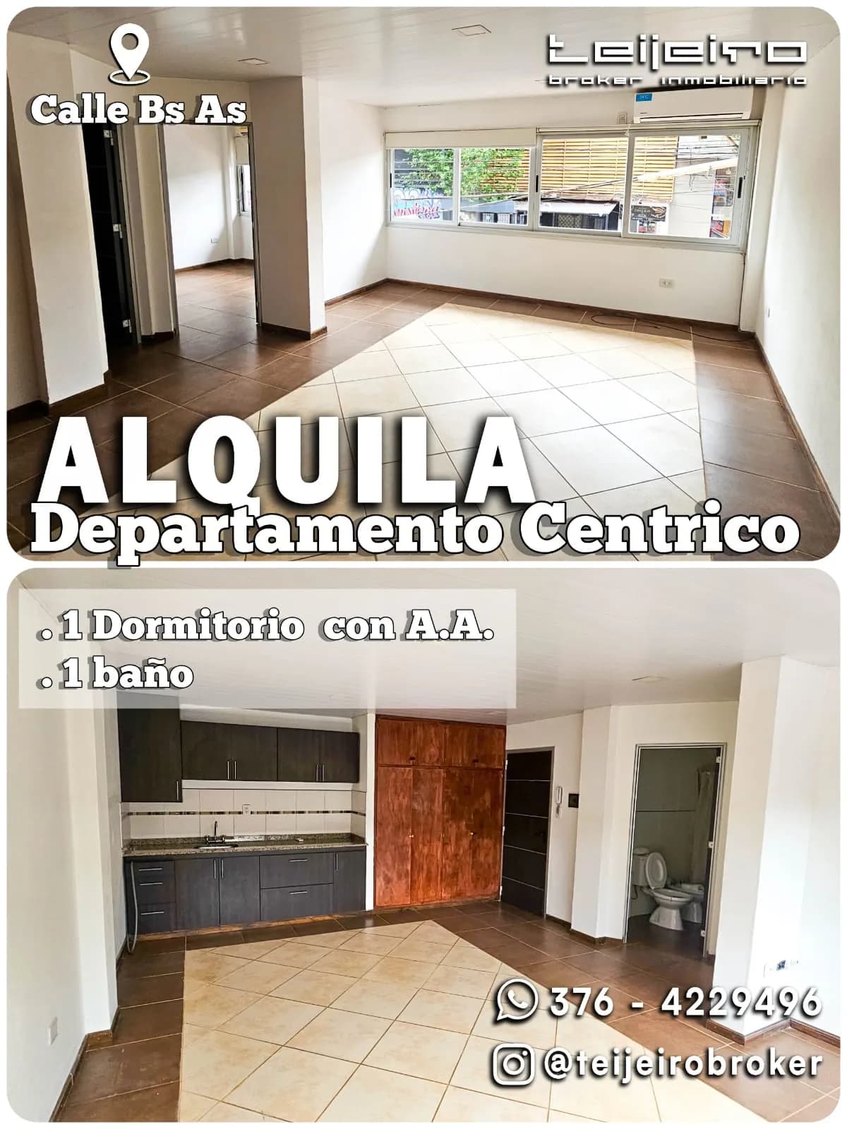 Departamento céntrico en alquiler