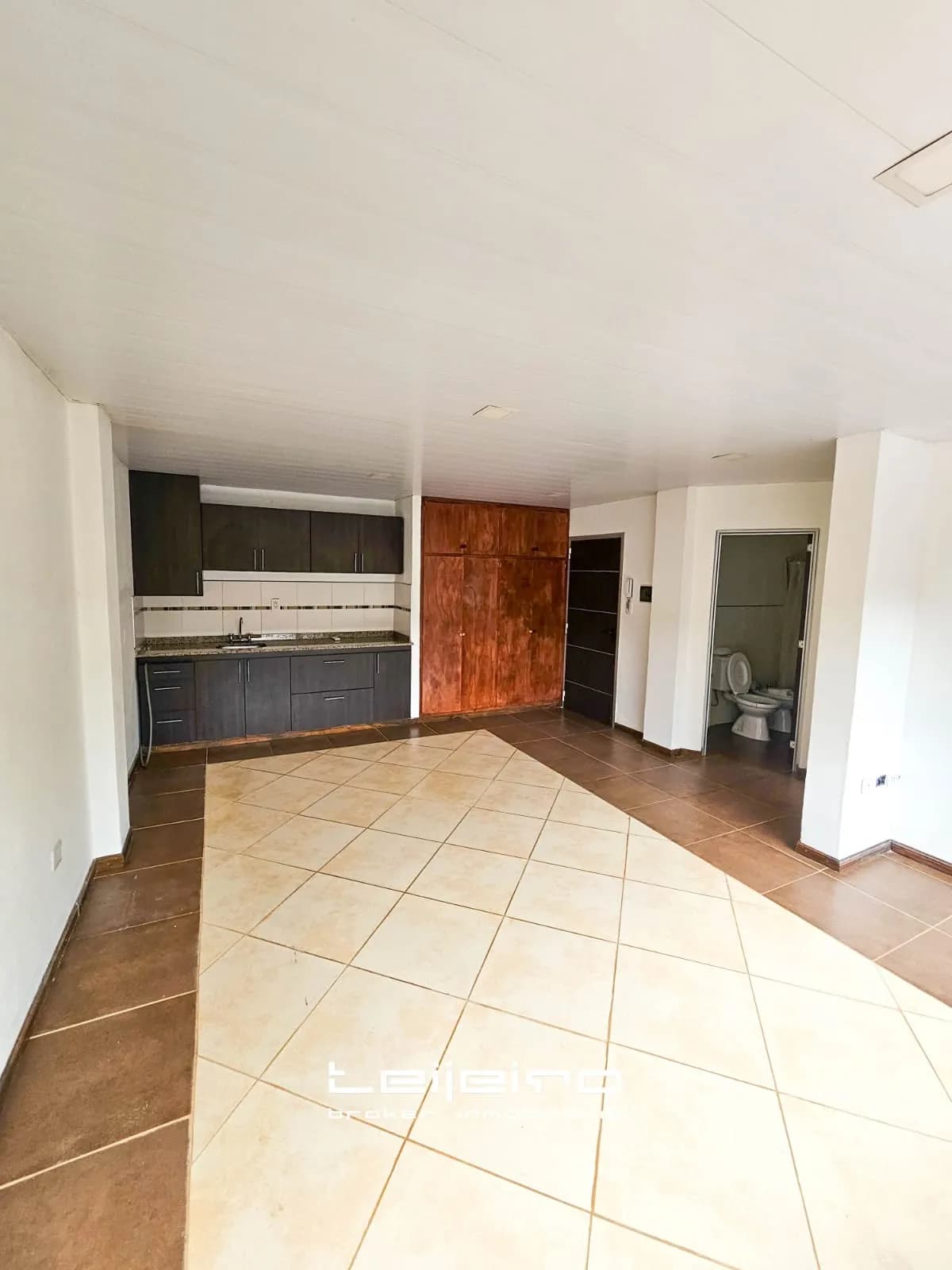 Monoambiente amplio con cocina integrada