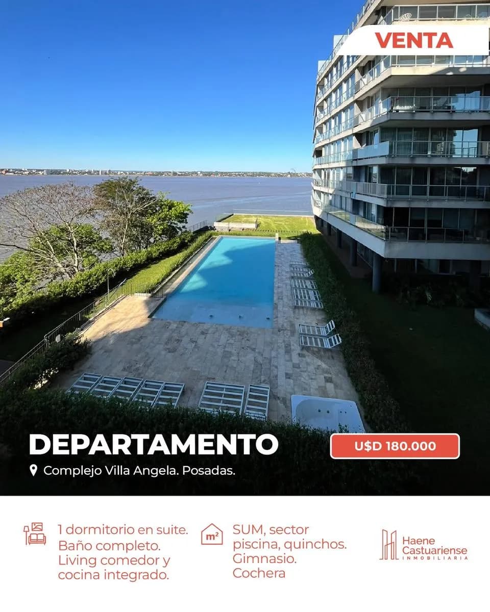 Departamento en venta de un dormitorio en Villa Sarita