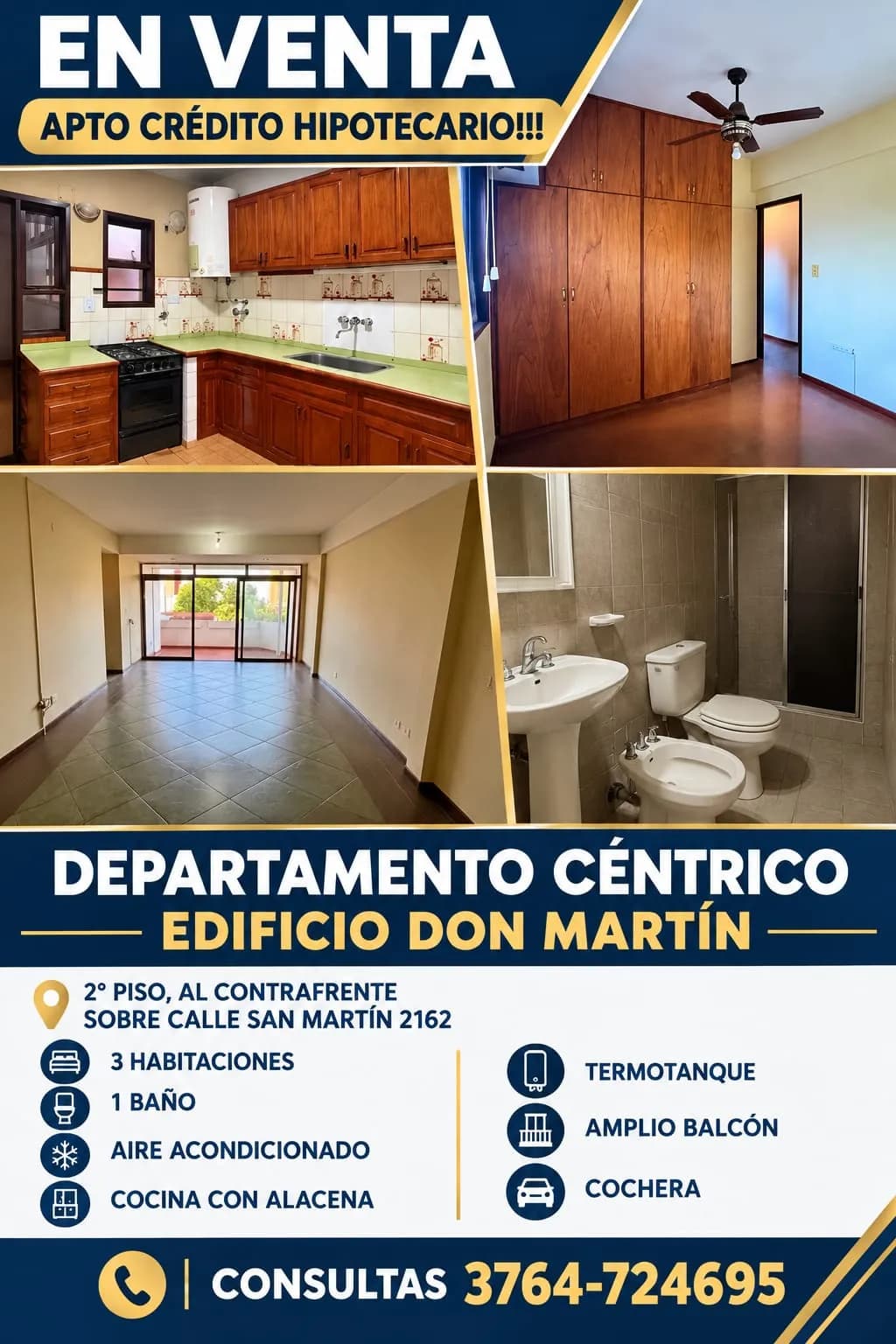 Anuncio de departamento en venta
