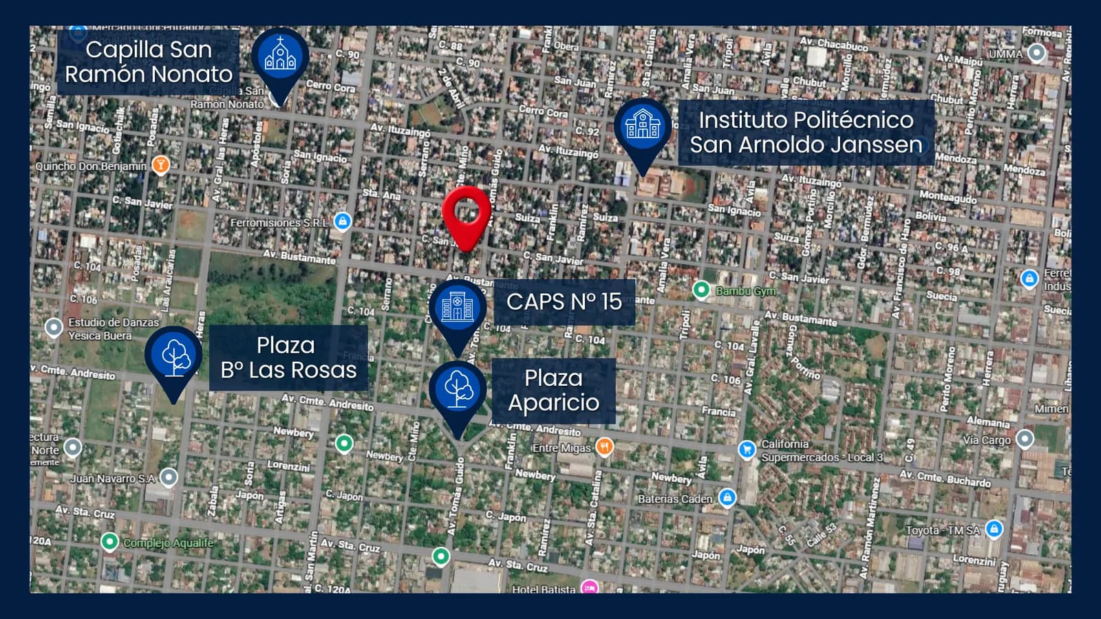 Mapa de ubicación de la propiedad