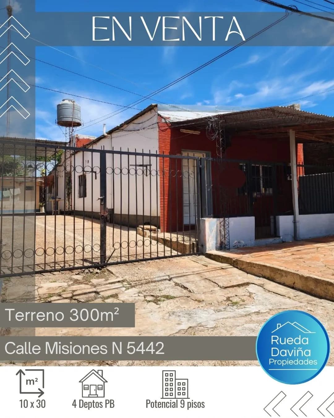 Anuncio inmobiliario de casa en venta