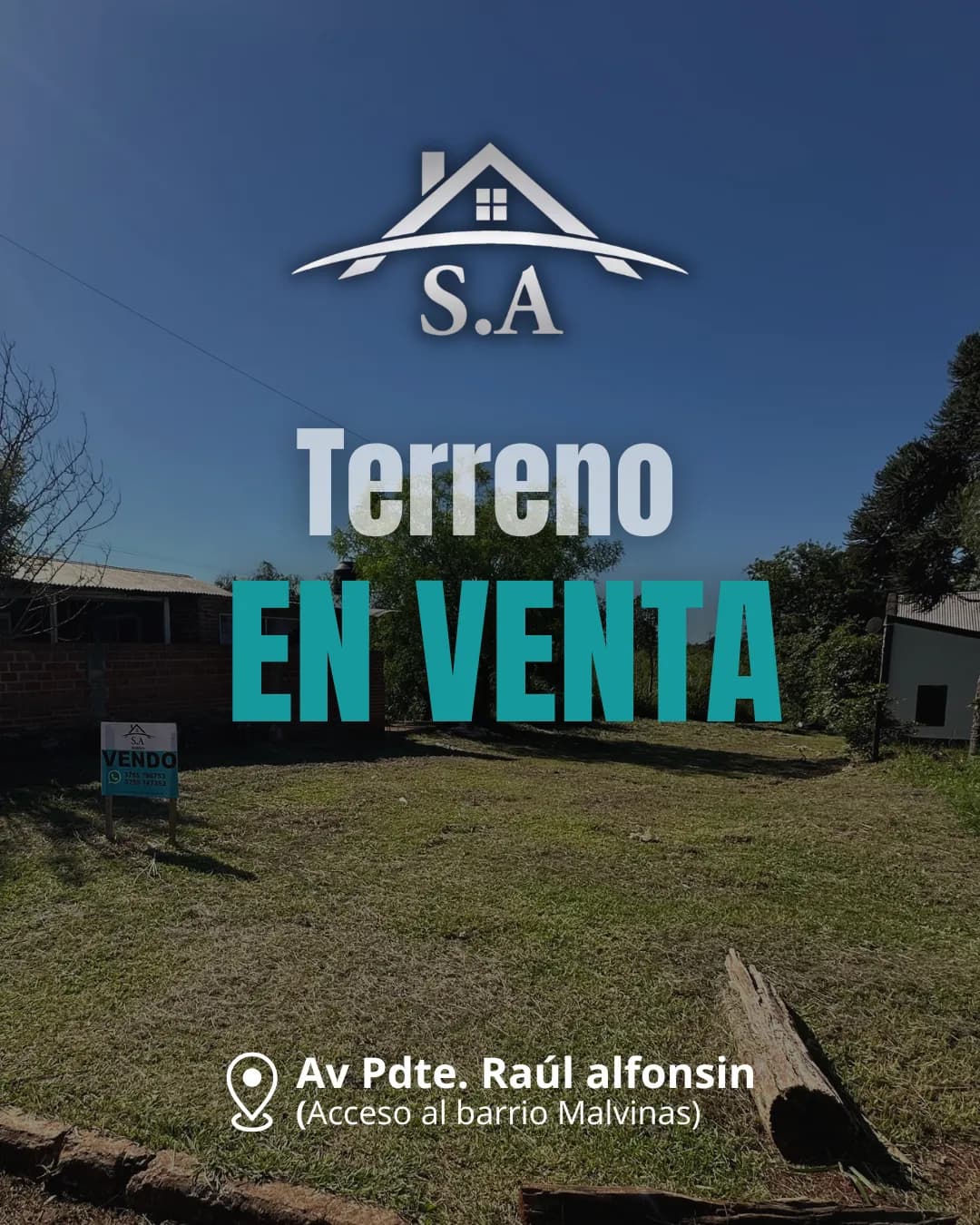 Terreno en venta en barrio Malvinas